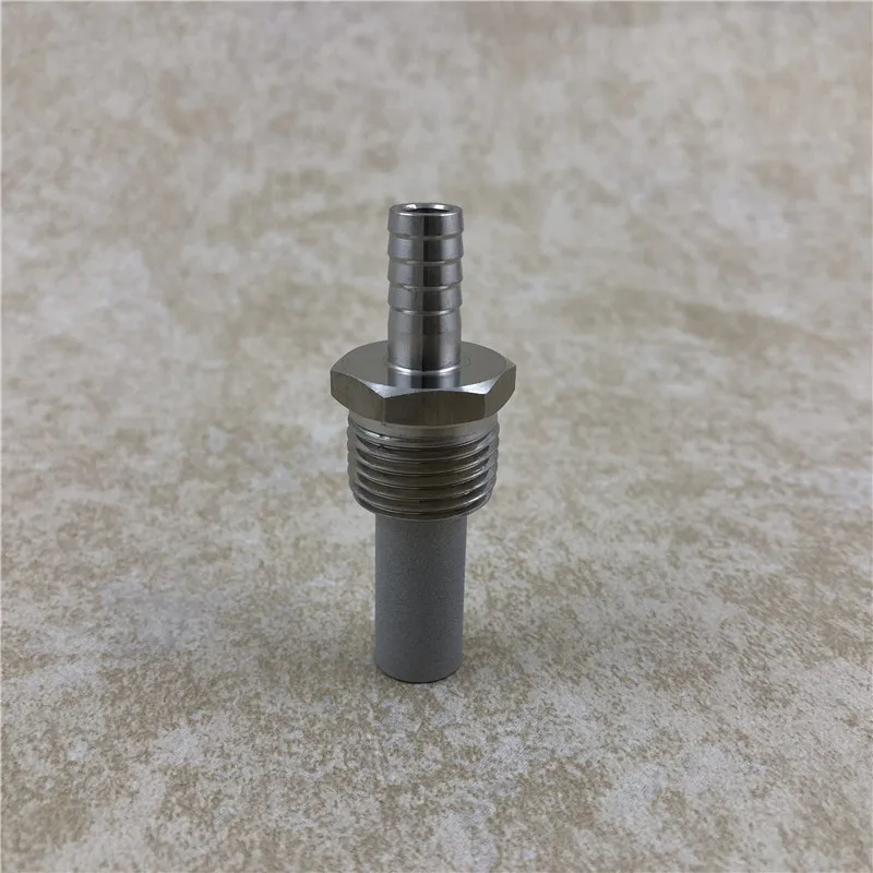 

1/2" MPT Carbonation Aeration Diffusion Oxygen Stone 2 Micron 1/4" Barb Homebrew Diffusion Stone