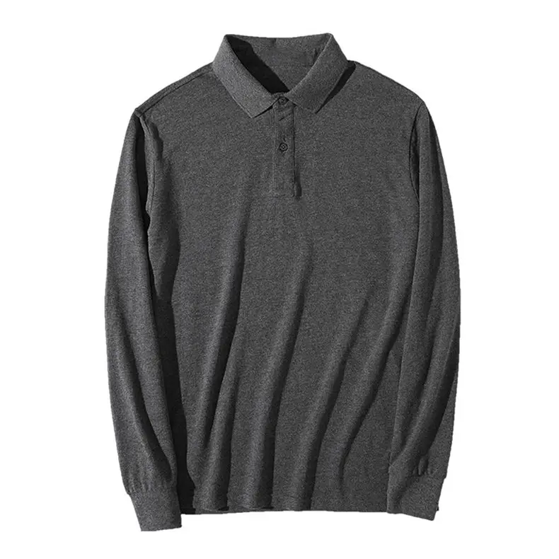 5XL 6XL Muls Polo Men100% Cotton Long Sleeve Basic Pattern Casual Mens Polos Male Plus Size High Quality White Orange Green Blue 08