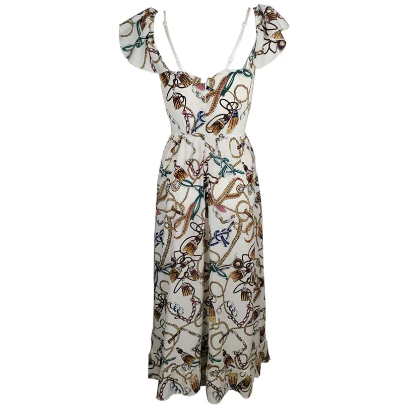 Off Shoulder Sexy Dress Women Flower Print Boho Dress Summer Beach Party Wedding Long Dresses For Women Elegant Elbise 40APR207