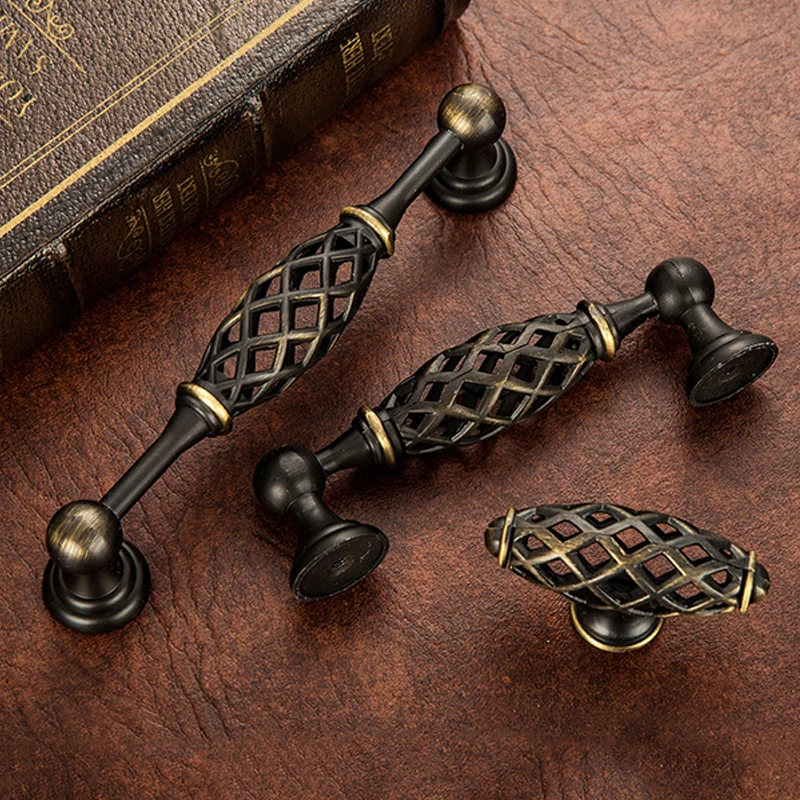 5pcs Birdcage Door Handle Antique Furniture Knobs and Handles for Kitchen Cabinets Vintage Closet Handle Drawer Pull 5pcs Birdcage Door Handle Antique Furniture Knobs and Handles for Kitchen Cabinets Vintage Closet Handle Drawer Pull