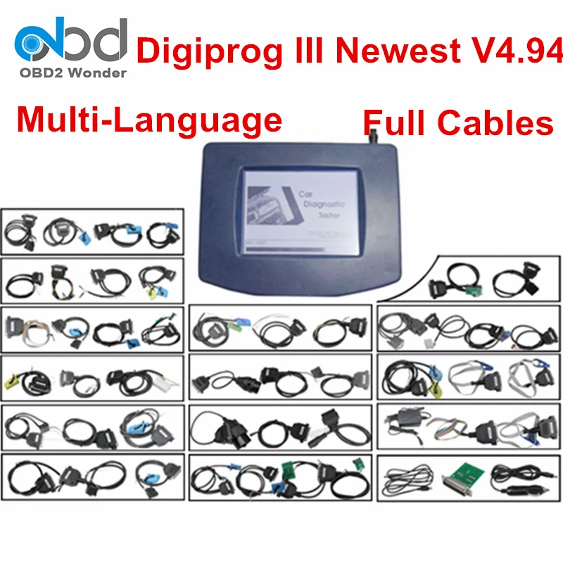 DHL бесплатный инструмент для коррекции одометра Digiprog 3 III OBD2 Digiprog3 V4.94 полный набор