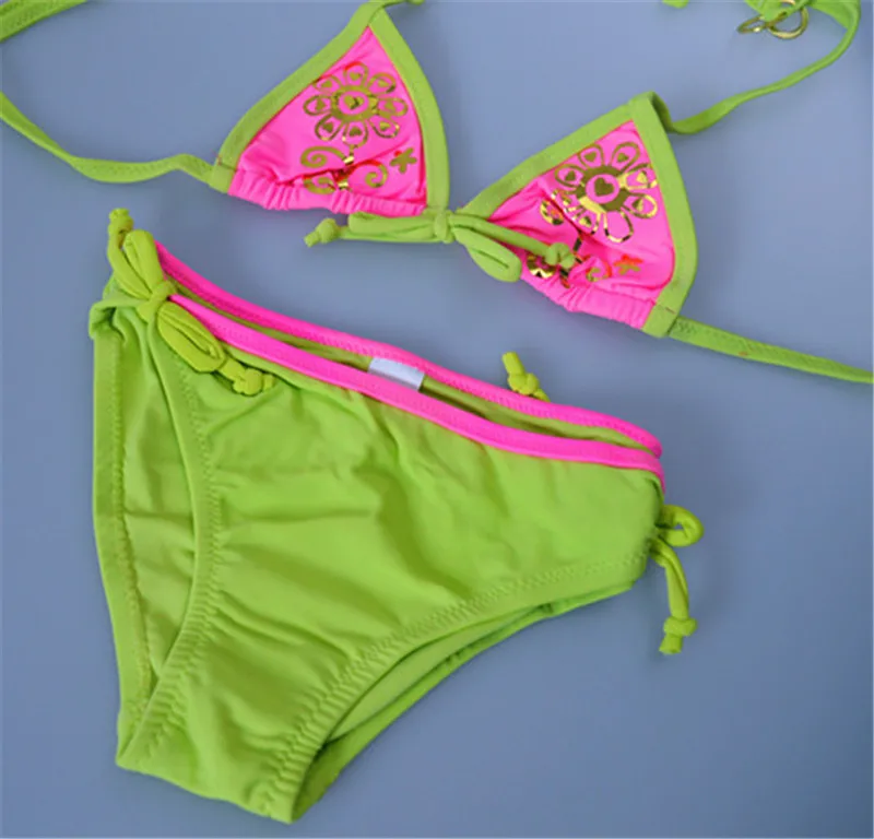 2016 girl bikini baby swimwear kids girls swim wear bikini ...