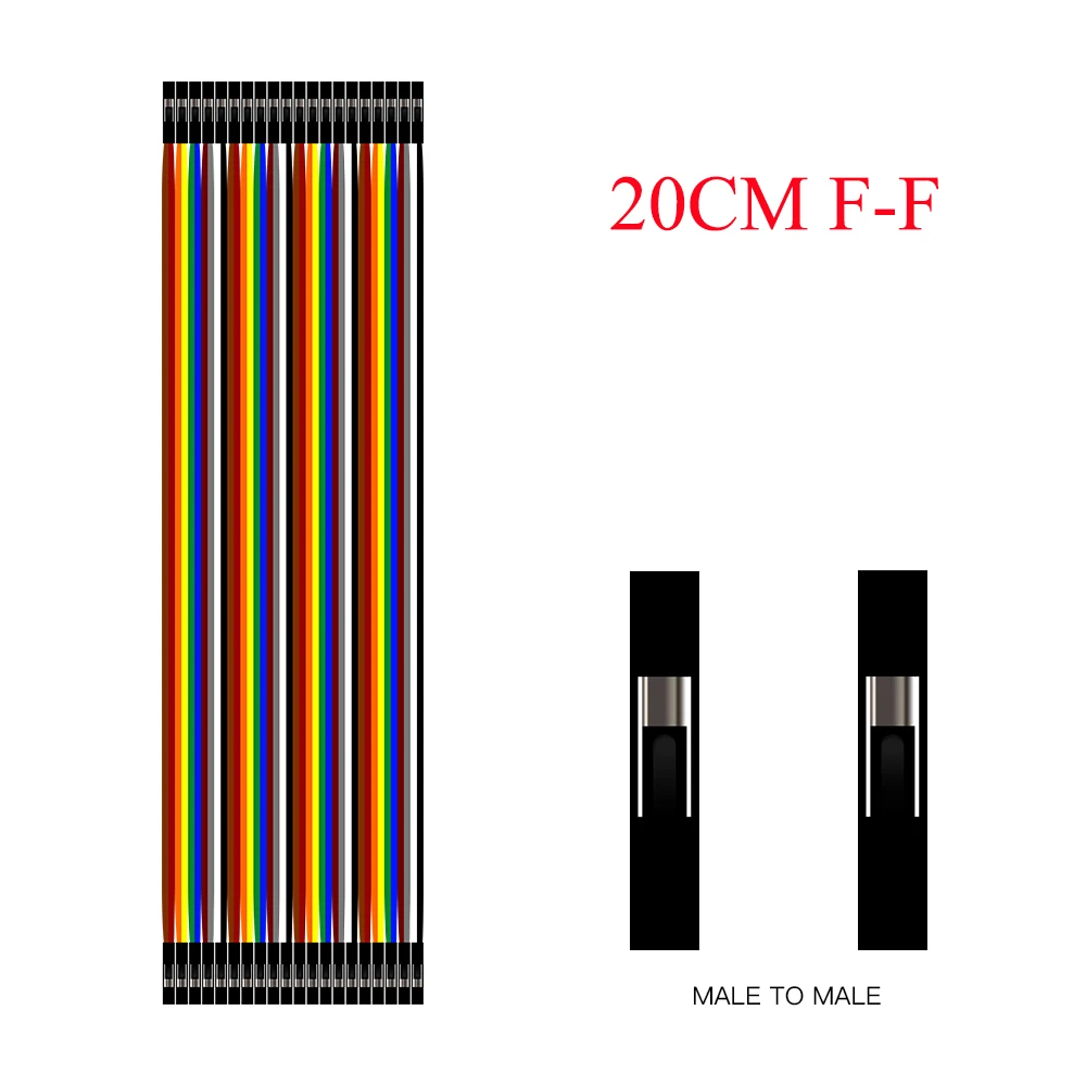 Dupont Line 10 см/20 см/30 см/40 см мужской/женский-мужской или женский-Женский Соединительный провод Dupont кабель для arduino DIY KIT