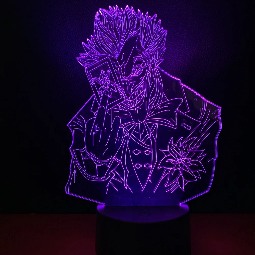  Cool Child Led Night Lamp Marvel Supervillain The Joker Nightlight for Boys Bedroom Decor Led Night - 33002663288