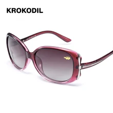 Модные поляризационные солнцезащитные очки в виде стрекозы, классические женские брендовые дизайнерские солнцезащитные очки в металлической оправе, UV400 2965