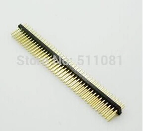 10 шт 1 27 мм Шаг 2*40 PIN двухрядный двойной Dip Тип разъема 180 градусов 2X40PIN | Электронные