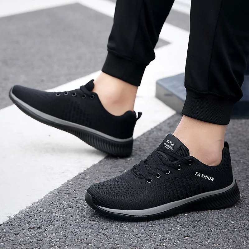 

2019 new Sneakers Men Running Shoes Lace-up Athletic Breathable Trainers Zapatillas Sports Male Shoes Outdoor Walking Shoes
