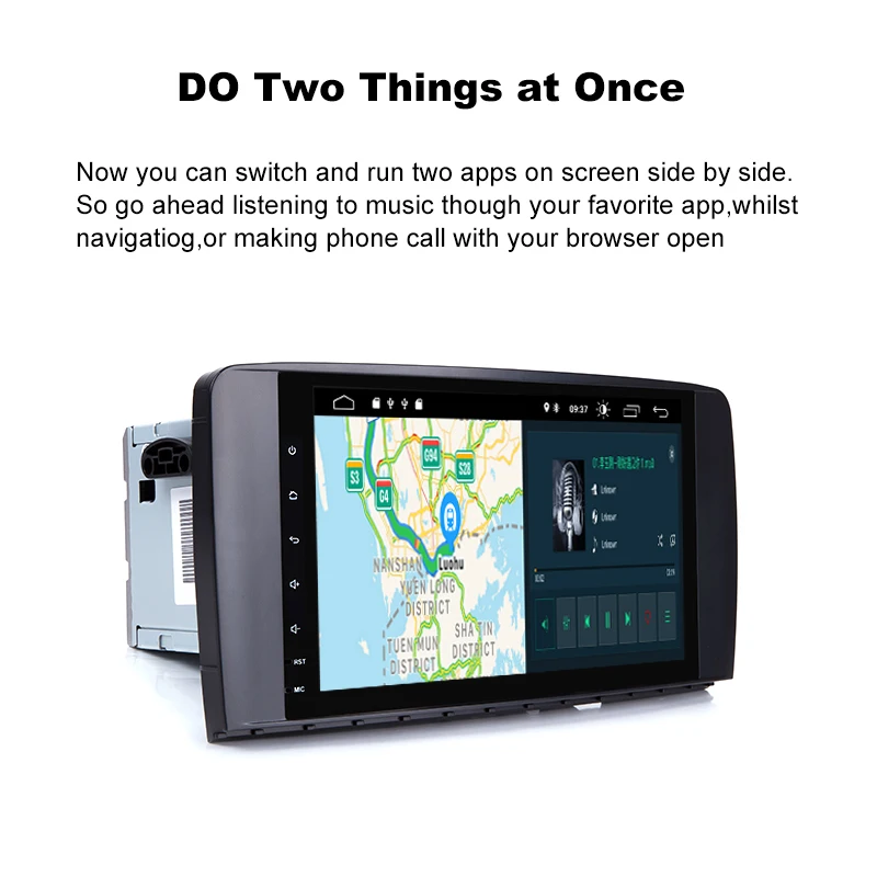 Cheap 2 din Car Radio GPS Android 9.0 NO-DVD Multimedia Player For Mercedes Benz ML W164 ML300 GL X164 GL320 350 420 450 500Navigation 3