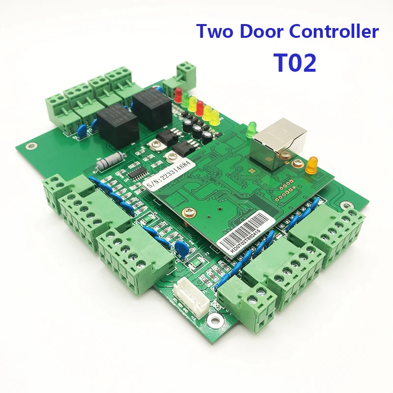 

Weigand T02 Two door Access Control System RFID access controller TCP/IP Double Door Security Access System