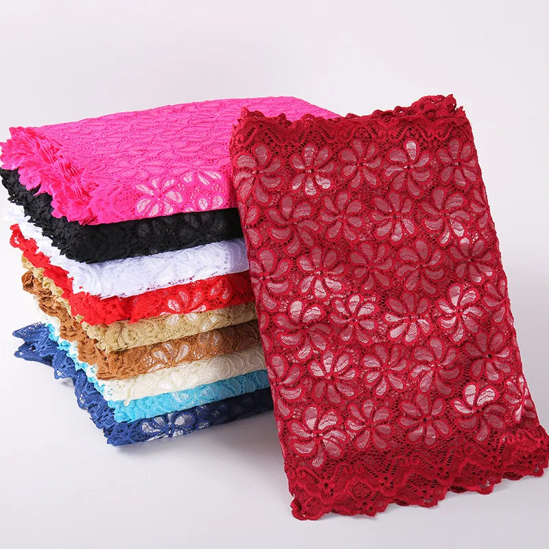 

10Yards/lot width 35cm Elastic Lace Fabric DIY Crafts Sewing Suppies Decoration Accessories For Garments Elastic Lace Trim