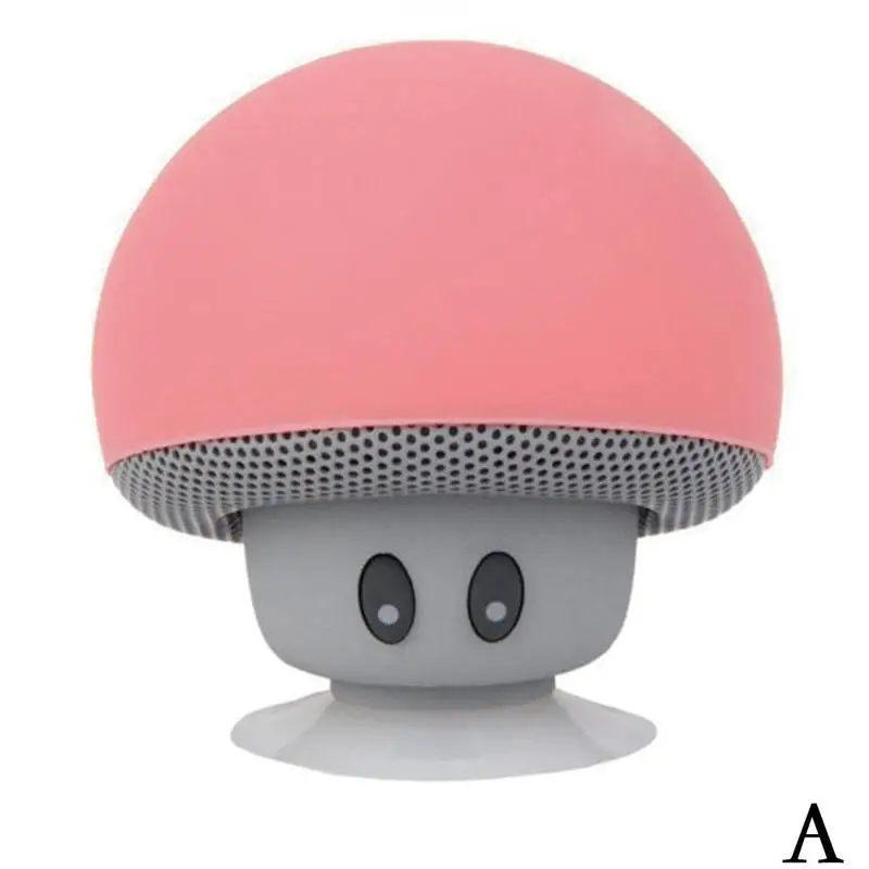 Мультяшная маленькая bluetooth колонка с грибной головкой мини подставка для