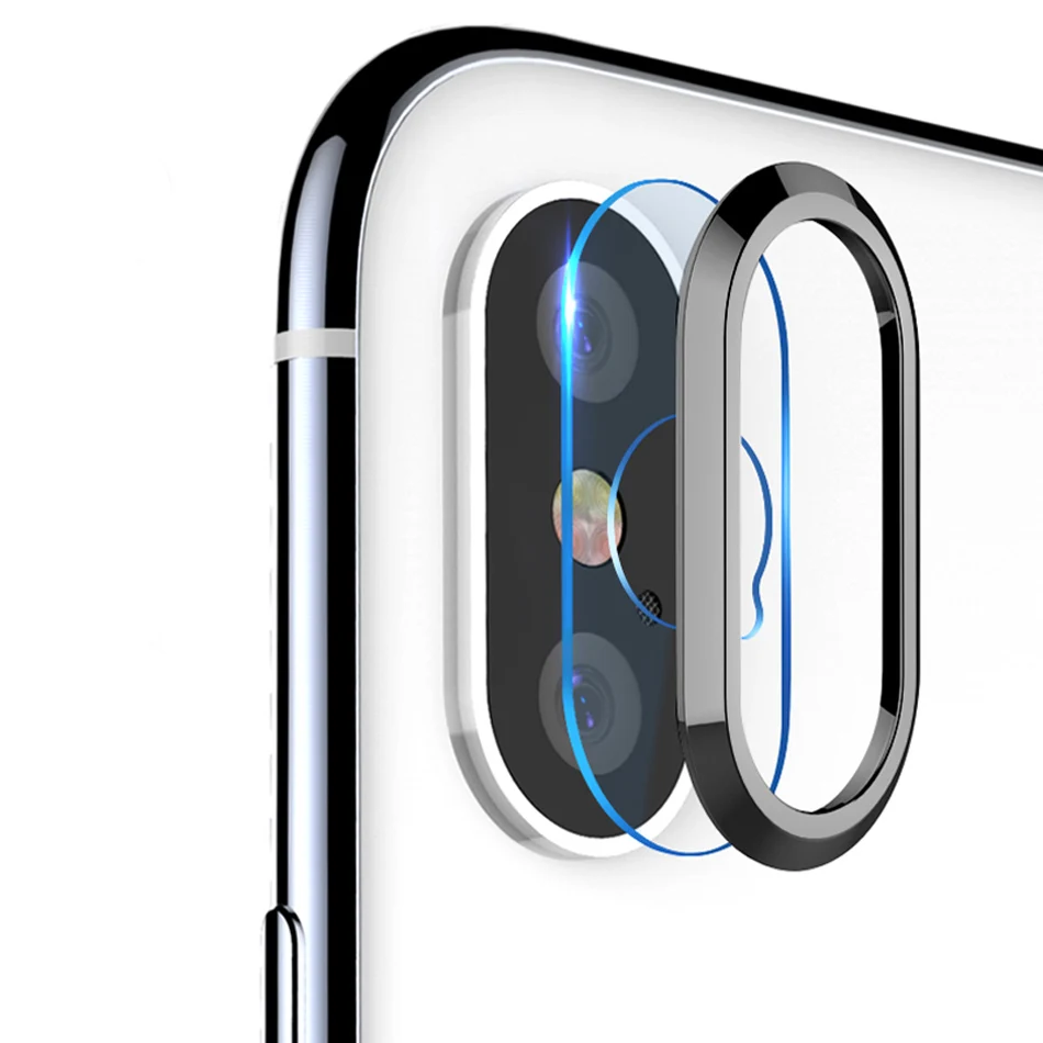 Lente de cámara para iPhone SE 2020 XS MAX, cristal templado, lente