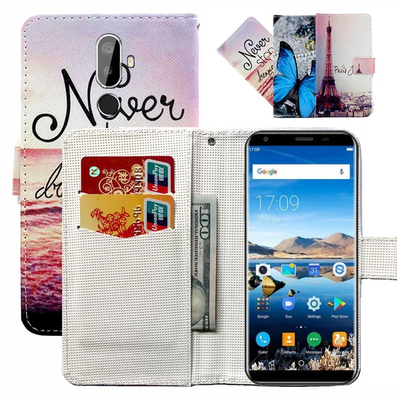 

Fashion 11 Colors Cartoon Painting PU Leather Magnetic clasp Wallet Cover For Oukitel K5 Case