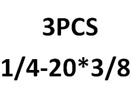 1/4-20*3/8,1/2,5/8. 3 Зубья 304 из нержавеющей стали британские шестигранные болты, GB5783 UNC американские шестигранные винты - Цвет: Красный