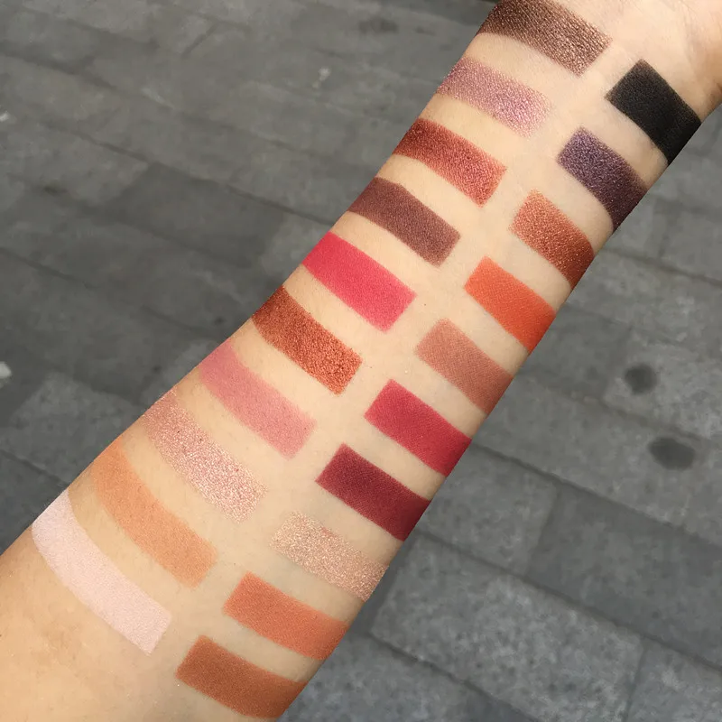 Косметическая глазурованная палитра теней для век 20 цветов Nakes Eyeshadow Pallete прессованная блестящая Мерцающая палитра косметики