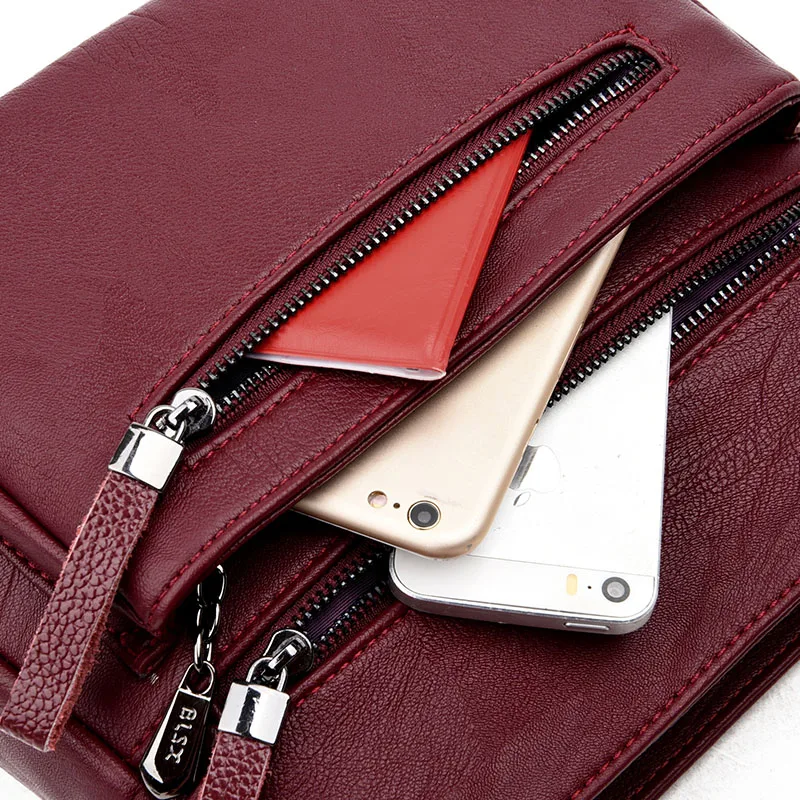  Fashion Women High Quality Leather Crossbody Bags 2018 Luxury Female Designer Shoulder Bag Leisure  - 32957267876