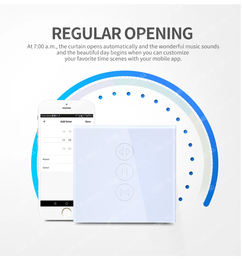 Wifi европейского стандарта touch шторы настенный выключатель голосового Управление по Alexa/Google телефон управление для электрический привод для штор умный дом