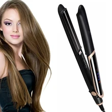 Светодиодный инфракрасный выпрямитель для волос, щипцы для завивки волос, утюжок для выпрямления волос с отрицательными ионами, щипцы для завивки волос, инструмент для укладки гофре