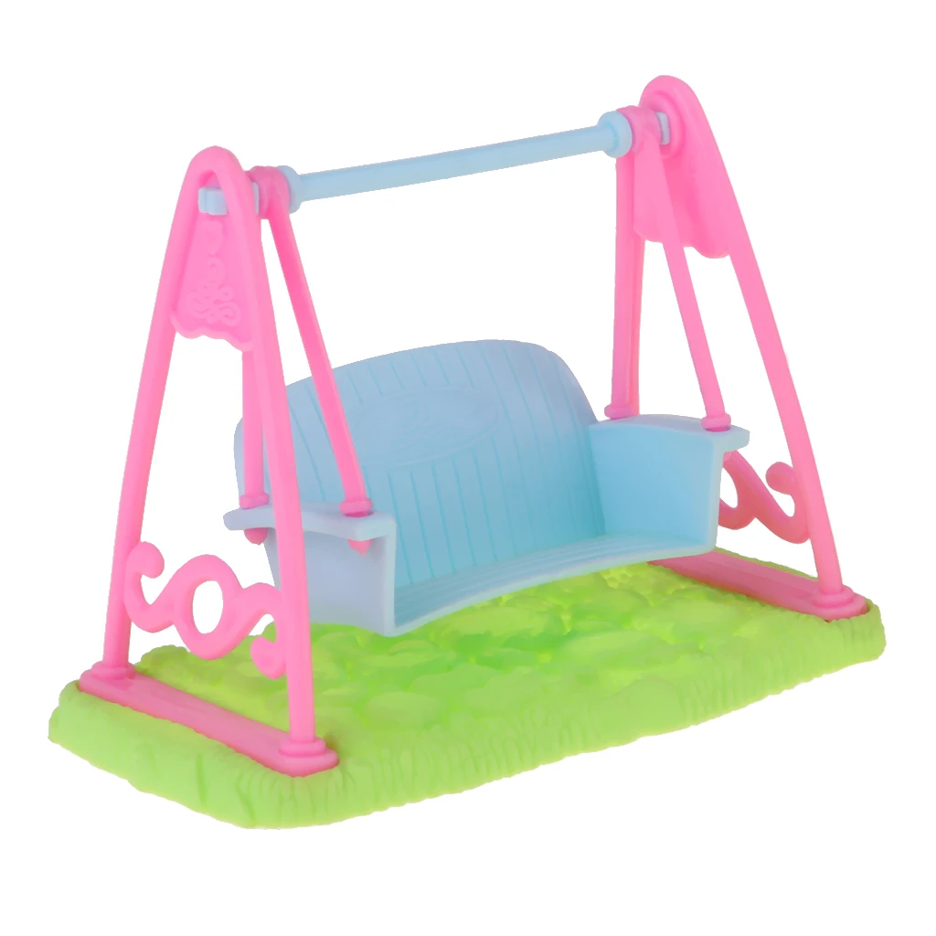 

Dollhouse Swing, 1:12 Scale Doll Porch Hanging Swing Chair Model, Baby Girl Pretend Play Toy