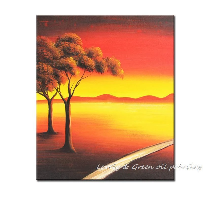 Sunset Clouds 100 Hand Painted Wall Art Home Decoration Modern Landscape Oil Painting On Canvas Free Shipping 50x60cm Oil Painting Paintings On Canvasoil Painting On Canvas Aliexpress