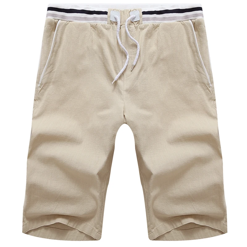 Мужские летние шорты большого размера 10xl повседневные льняные рубашки мужской Эластичный шнурок мужские шорты короткие брюки 150 кг