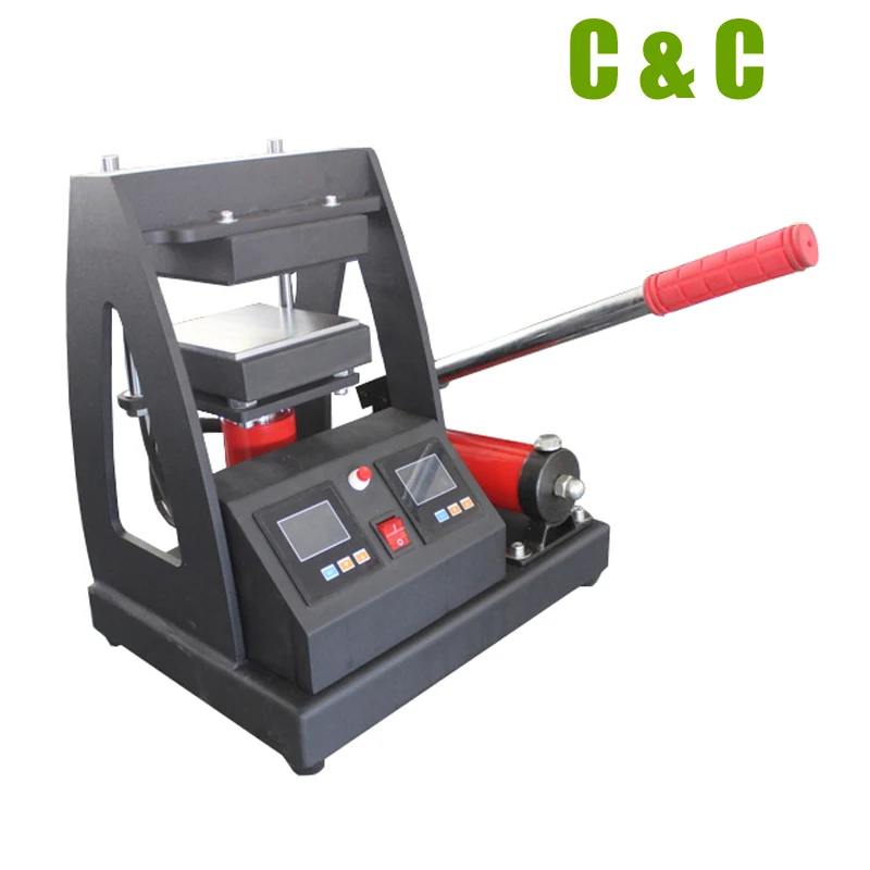 Manual Hydraulic 5 TON Rosin Heat Press Machine Double heating plate