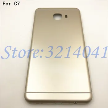

5.7 inches Metallic Back Battery Cover Case Door Housing Cover Frame For Samsung Galaxy C7 Back Cover Case