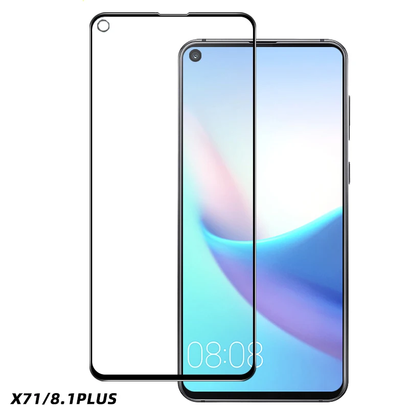 

Full Coverage Screen Protection Film Glass For Nokia X71 8.1 Plus Full Glue Tempered Glass For Nokia 2.2 4.2 Toughened Film 9H