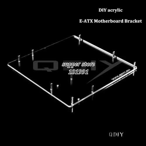 Cheap DEBROGLIE 1PCS E-ATX  Motherboard bracket DIY  Transparent  acrylic eatx Motherboard Graphics video Card Tray for Computer