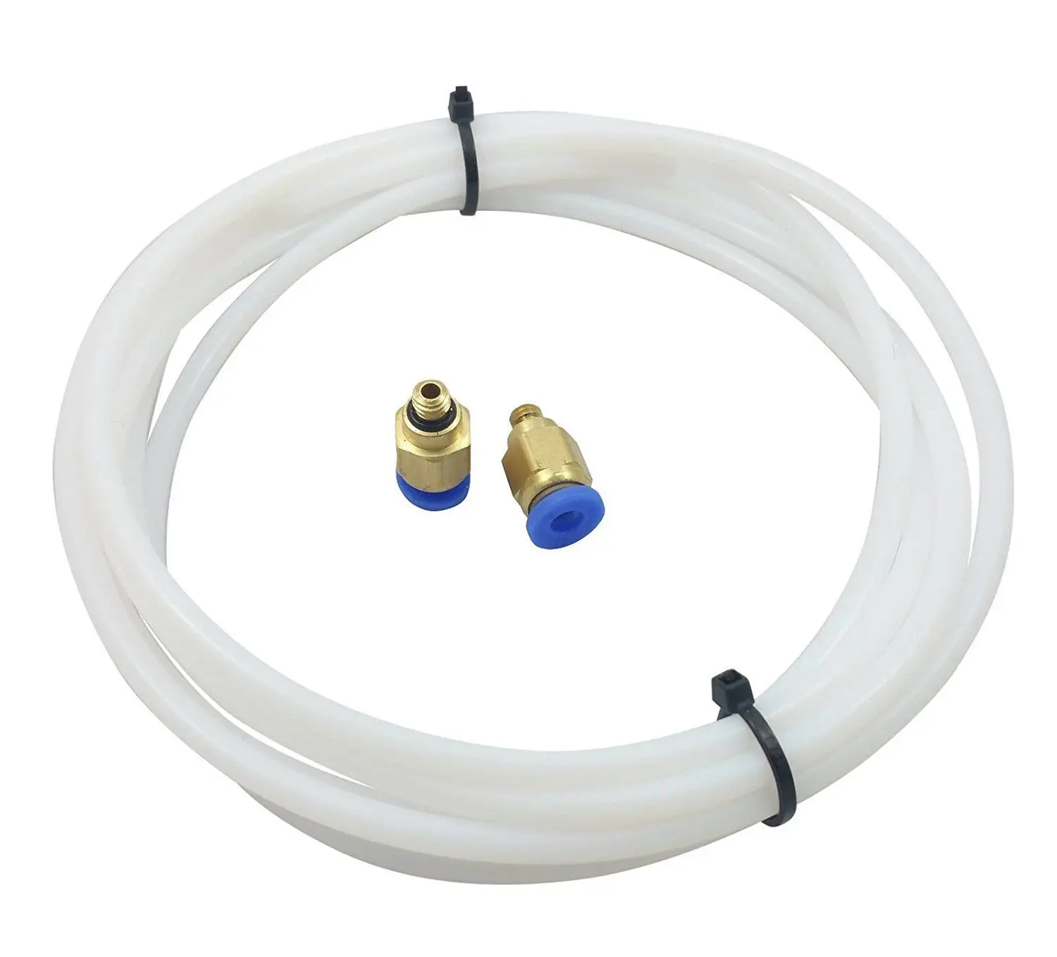 

2 M PTFE Teflon Guide Tube ID2mm OD4MM+2xPC4-M6 Bowden Fittings for 3D Extruder