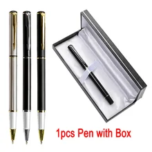 DELVTCH 0.5mm Gel Ink Pen Refillable Metal Signature Pen Business Office School Students Writing Stationery Black Ink with Gifts цена DELVTCH 0.5mm Gel Ink Pen Refillable Metal Signature Pen Business Office School Students Writing Stationery Black Ink with Gifts цены онлайн