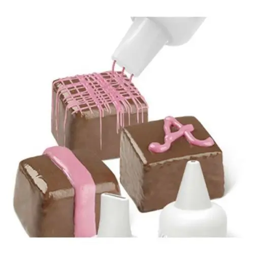 4Pcs Cake Cookies Decorating Plastic Icing Piping Nozzles Tips Baking