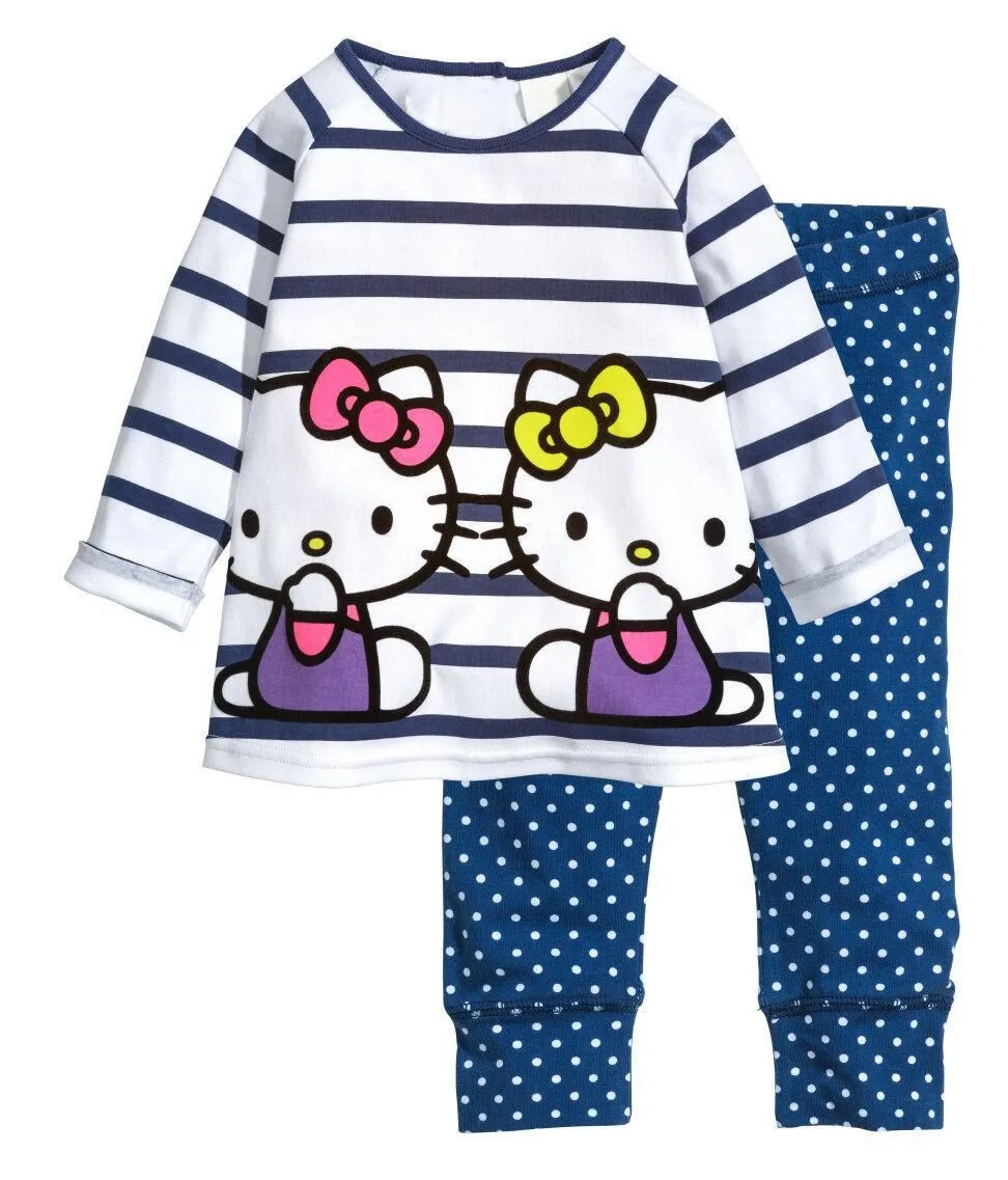 Розничная, Новое поступление, детский пижамный комплект с длинными рукавами для маленьких девочек, пижамы для девочек, домашняя пижама одежды, костюмы