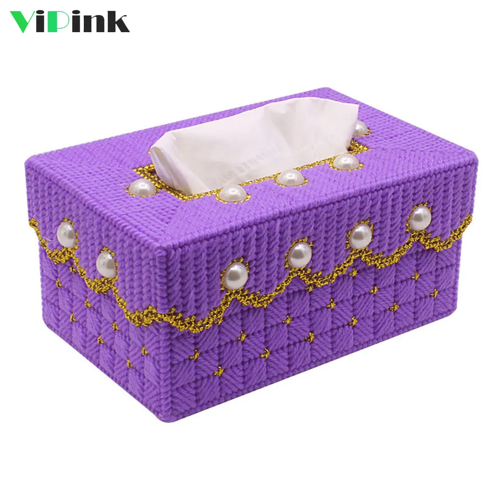 Ручной работы DIY коробка ткани традиционные китайские наборы вышивки крестиком трехмерная шерсть вышивка рукоделие Наборы коробка для свадебного подарка
