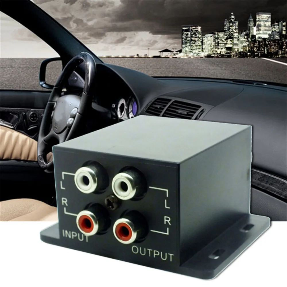 Nuevo amplificador de potencia de coche regulador de Audio Subwoofer ecualizador controlador cruzado 4 RCA ajuste línea nivel amplificador de volumen Nuevo amplificador de potencia de coche regulador de Audio Subwoofer ecualizador controlador cruzado 4 RCA ajuste línea nivel amplificador de volumen