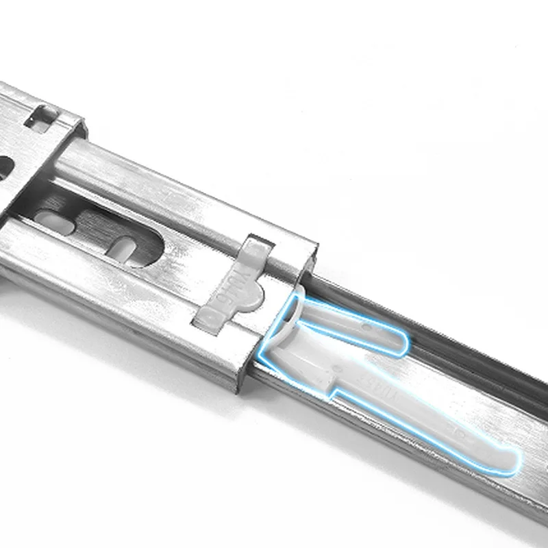 Выдвижная горка из нержавеющей стали 12-22 дюйма, бесшумная буферная перегородка направляющая для выдвижных ящиков кухонного шкафа 3 части 30-55 1 пара