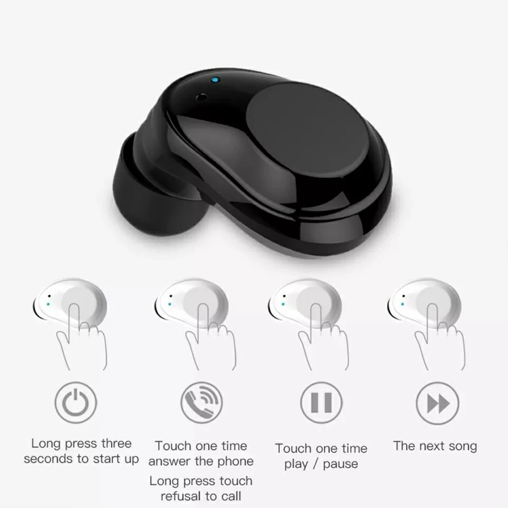 TEAMYO X6 TWS беспроводные Bluetooth наушники 4,2 Bluetooth сенсорная гарнитура Мини запонки гарнитура с микрофоном