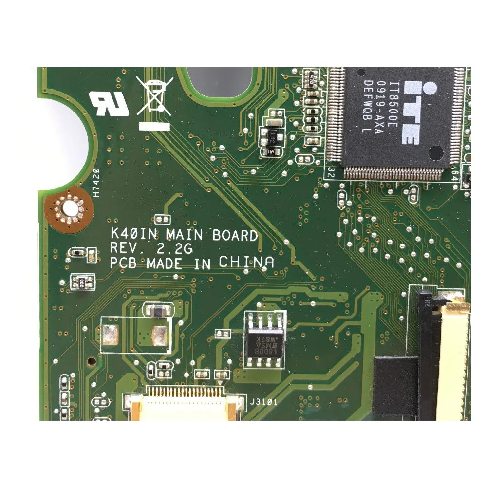 KEFU K40IN K50IN اللوحة الأم ل ASUS X8AIN ، X5DIN K40IP K50IP K40AB K50AB K40IJ اللوحة المحمول اختبار mainrboard العمل 100%