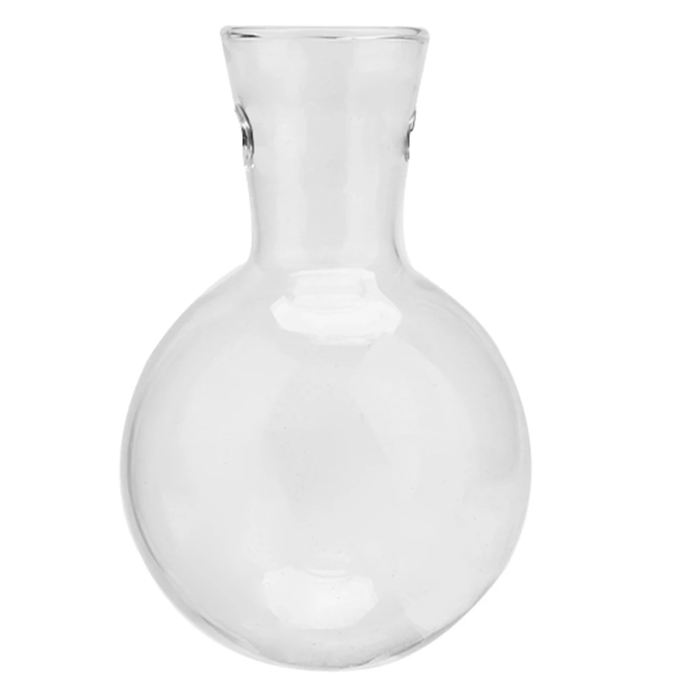 Vase only Гидропонная Настольная Ваза для растений винтажная стеклянная бонсай цветочный горшок настольная декоративная ваза с деревянным лотком L/T формы домашний декор - Цвет: Vase only