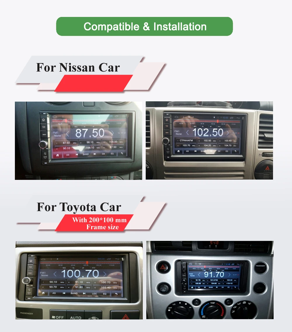 Sale Bonroad 7" Android8.1 Car Multimedia Player GPS Navigation For Nissan For Kia For Hyundai Car autoradio Audio Stereo  (No DVD) 18