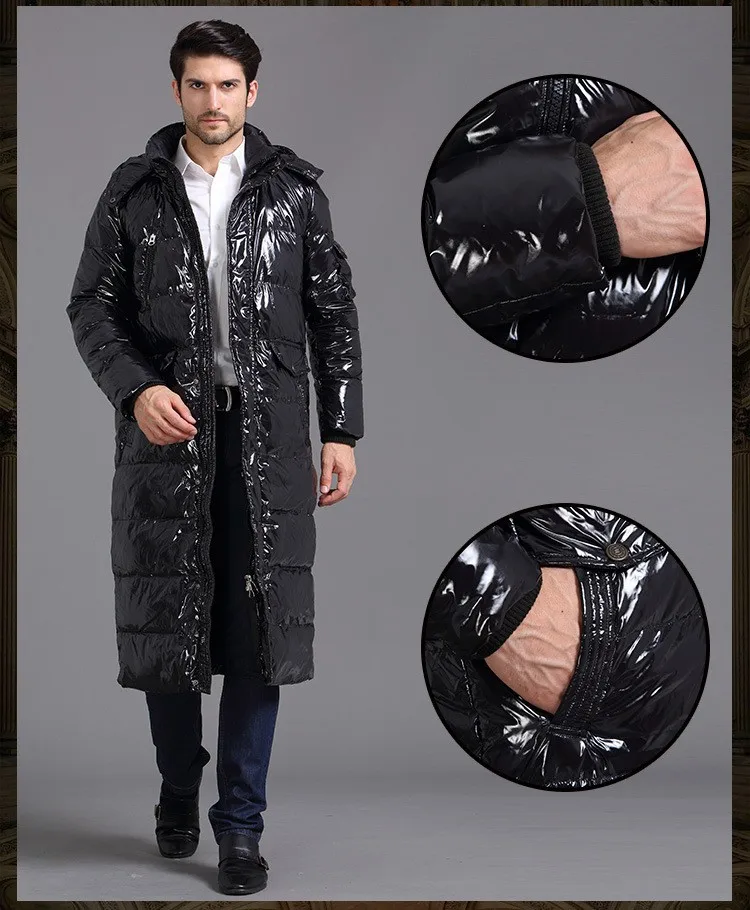 Snowimage зимний Snowimage мужская верхняя одежда длинный пуховик большой ярдов S-4XL! зимнее высококачественное мужское теплое деловое пуховое пальто