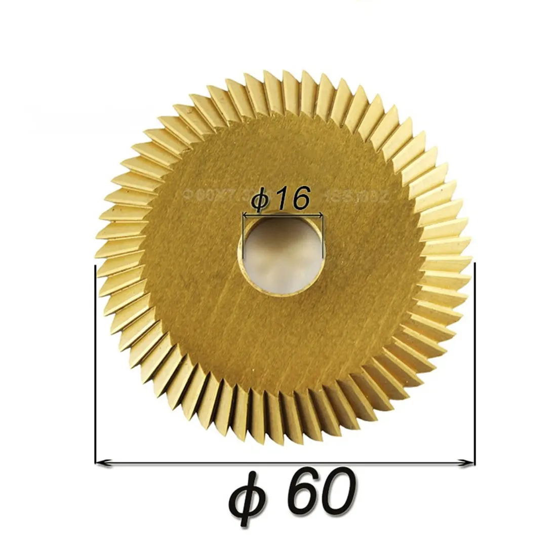 Ключ машина дисковый резак HSS режущий пильный диск 90T односторонний зуб для резки машины титановое покрытие 60*6*16 мм