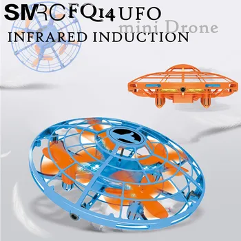 

SMRC FQ14 Mini Drone Infrared Induction Hand Control UFO Altitude Hold RC Training Drone RC Quadcopter for Children Kids RC Toy