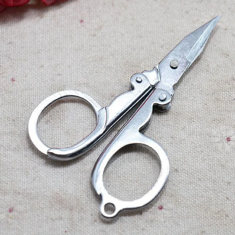 200pcs Stainless Steel Folding Foldable Mini Scissors For Travelling