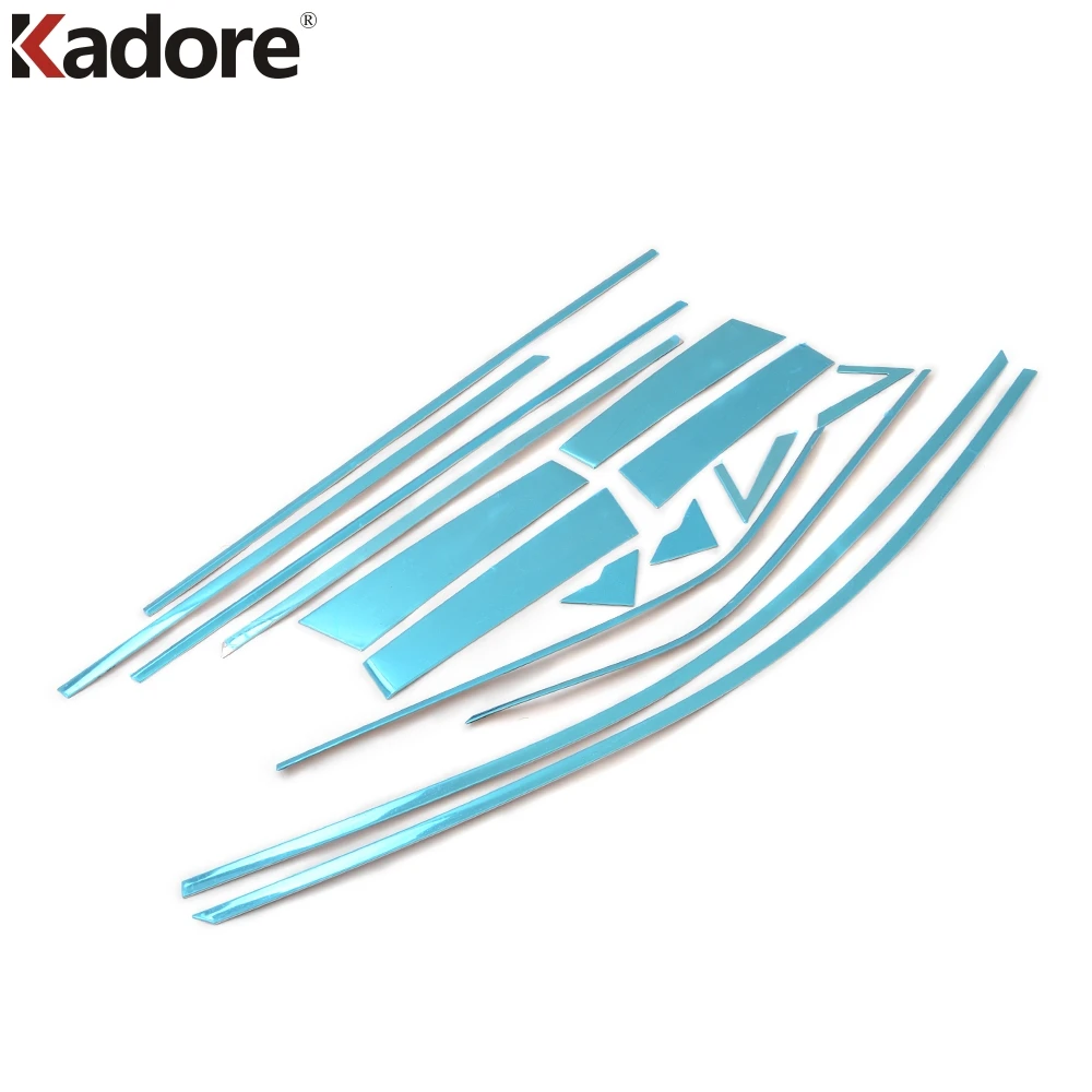 

For Toyota CHR C-HR 2016-2018 Car Accessories Chrome Trim Modified Window Bright Sequin Mouldings Exterior stainless steel 18pcs