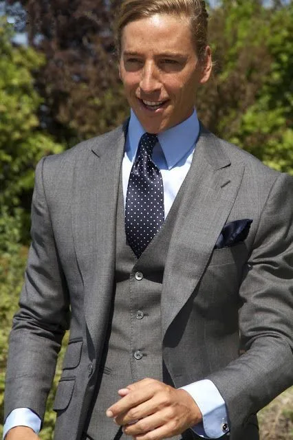 

Summer Casual Grey Men Suits Tuxedos Masculino For Wedding 3Pieces(Jacket+Pants+Vest+Tie) Work Daily Wear Man Blazer