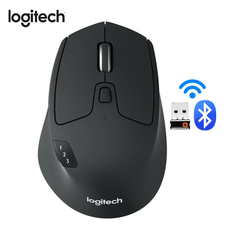 

Manufacturer refurbished : Logitech M720 Wireless Mouse with 1000DPI 2.4GHz Laser Mouse Bluetooth Mouse Dual Connectivity