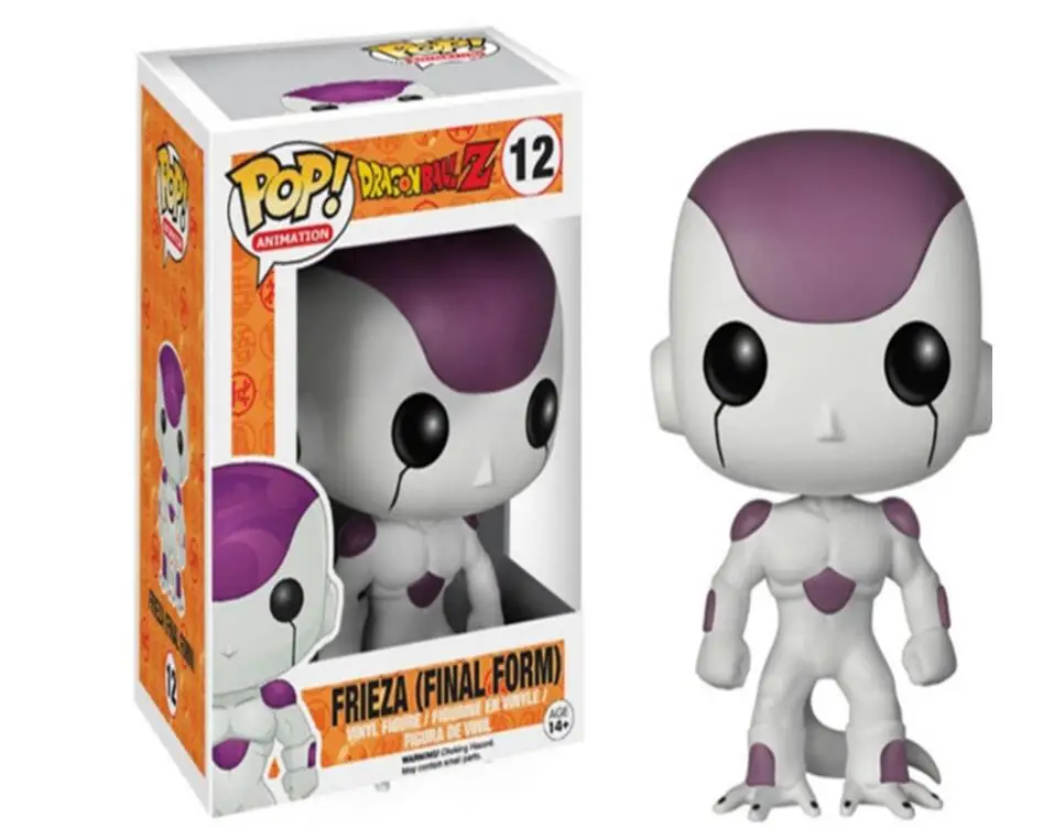 Funko Pop Amine Dragon Ball Super Son Goku Frieza Виниловая фигурка Супер Saiyan Коллекционная модель игрушки для детей Подарки - Цвет: Box