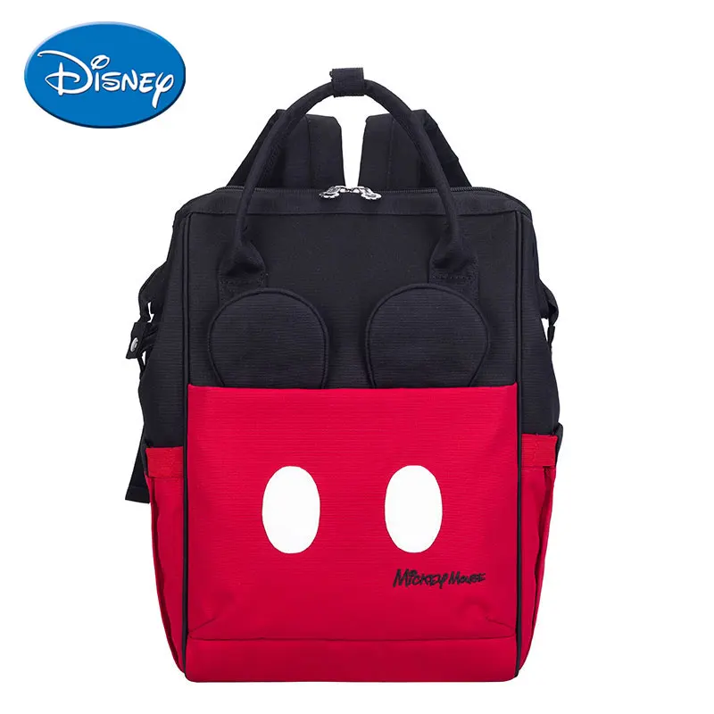 

2019 Disney bag Water-proof USB Heating Diaper Bag Toddler Mommy Diaper Backpack Cartoon Micky Travel Bag Large Capacity