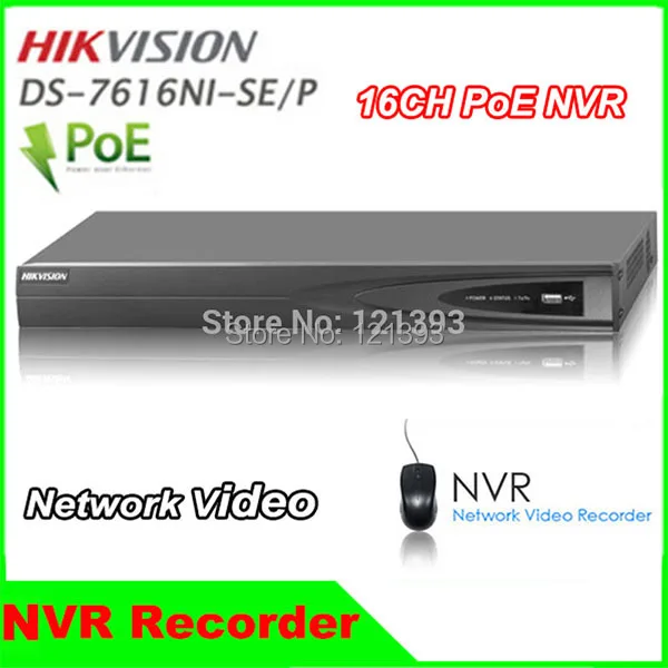 HIKVISION DS 7616NI SE/P 16CH Economic PoE NVR with 8